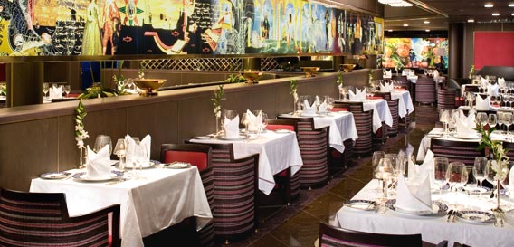 El elegante Restaurante Pinnacle Grill del Eurodam 